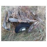 Lot of Scrap Wood and Steel from Old Trailer Frames