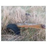 Lot of Scrap Wood and Steel from Old Trailer Frames