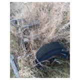 Lot of Scrap Wood and Steel from Old Trailer Frames