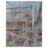Collection of Scrap Metal Fence Gates and Posts