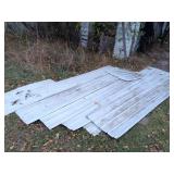 Lot of Corrugated Metal Roofing Panels