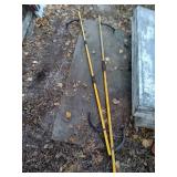 Galvanized Metal Tool Box with Telescoping Hay Hooks and Metal Stand