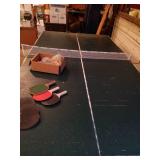 Table Tennis Table with Net, 5 Paddles, and Ping Pong Balls