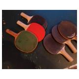 Table Tennis Table with Net, 5 Paddles, and Ping Pong Balls