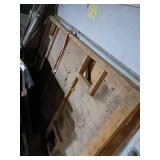 Used Folding Fish House Frame with Plywood Panels