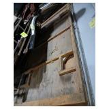 Used Folding Fish House Frame with Plywood Panels