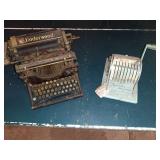 Underwood Typewriter and Paymaster Series X Check Writer
