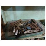 Lot of Assorted Vintage Hand Tools, Hardware, and Workshop Parts