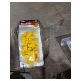 Assorted Electrical Hardware with Wire Connectors, Cable Staples, and Metal Boxes