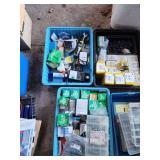 Large Lot of Electrical Supplies and Outdoor Light Fixtures