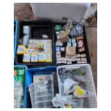 Large Lot of Electrical Supplies and Outdoor Light Fixtures