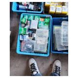 Large Lot of Electrical Supplies and Outdoor Light Fixtures