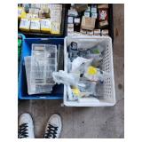 Large Lot of Electrical Supplies and Outdoor Light Fixtures