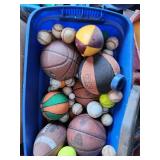 Large Sports Equipment and Game Lot with Balls, Gear, and Accessories