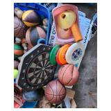 Large Sports Equipment and Game Lot with Balls, Gear, and Accessories