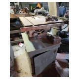 Vintage Heavy-Duty Table Saw with Stand and Motor