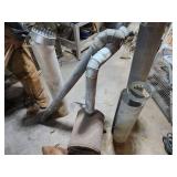 Lot of Vintage Electric Auger, Live Animal Traps, and Assorted Metal Stove Pipe