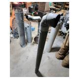 Lot of Vintage Electric Auger, Live Animal Traps, and Assorted Metal Stove Pipe