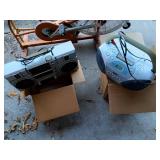 Pair of Vintage Sanyo and RCA Portable Stereos