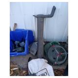 Outdoor Garden and Patio Assortment with Carved Wood Bear and Accessories