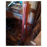 Used High-Lift Farm Jack with Red Steel Frame