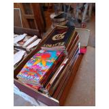 Playboy Magazine Collection in Red Storage Trunk