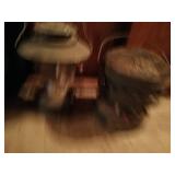 Pair of Vintage Metal Lanterns with Handles