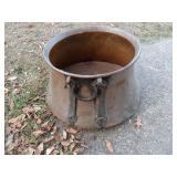 Vintage Handmade Solid Copper Pot with Iron Handles