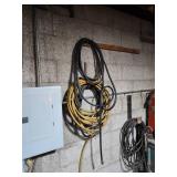 Used Industrial Air Compressor with Motor and Hoses