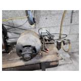 Used Industrial Air Compressor with Motor and Hoses