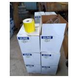 Lot of 6 ULINE S-6927Y 4x3 Yellow Direct Thermal Label Cases