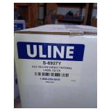 Lot of 6 Uline S-6927Y 4x3 Yellow Direct Thermal Label Boxes