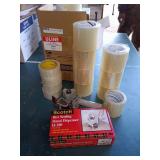 Lot of Shipping Tape Rolls with Scotch Hand Dispenser