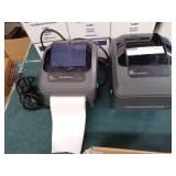 Lot of 2 Zebra Label Printers ZP 500 Plus and GX430t