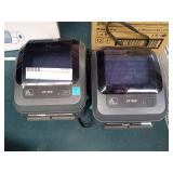 Lot of 2 Zebra ZP 450 Thermal Label Printers