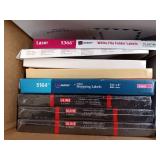 Office Supplies Lot with Uline Envelopes, Avery Labels, and Laminating Pouches