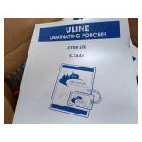 Office Supplies Lot with Uline Envelopes, Avery Labels, and Laminating Pouches