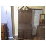 (LRF) Vintage Wood Secretary Desk w...