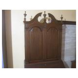 (LRF) Vintage Wood Secretary Desk w...