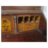 (LRF) Vintage Wood Secretary Desk w...