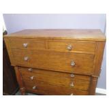 (LRB) Vintage Wood 6-Drawer Dresser...