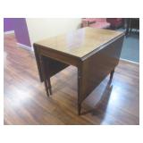 (LRB) Vintage Wood Drop Leaf Table ...