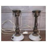 (LRB) Pair of Vintage Lamps - 12" T...
