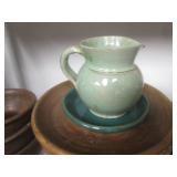 (K) Assorted Vintage Clay Pottery B...