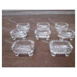 (LRB) Set of 8 Vintage Glass Salt C...