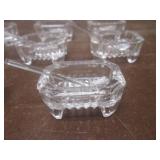 (LRB) Set of 8 Vintage Glass Salt C...
