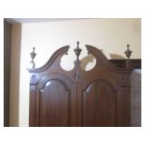 (LRF) Vintage Wood Secretary Desk w...