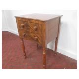(LRB) Vintage Wood 2-Drawer Table -...