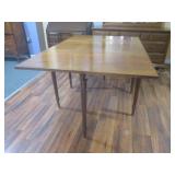 (LRB) Vintage Wood Drop Leaf Table ...