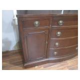 (LRF) Vintage Wood Buffet with 6-Dr...